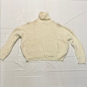 Elegant Cream Turtleneck Sweater